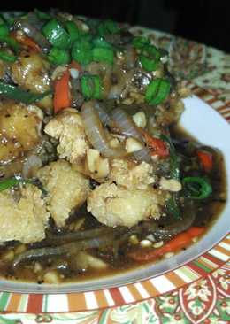 Ayam crispy lada hitam