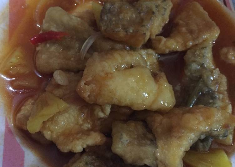 Resep Gurame goreng tepung saos asam manis Kiriman dari Huang Licen