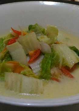 Sayur Sawi Kuah Santan