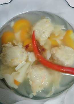 Sop Kembang tahu dg Bola2 Udang