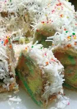 Rainbow cake one pan