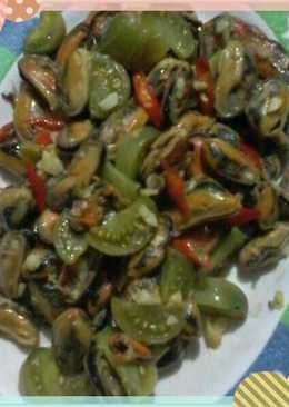 Kerang imut tomat hijau