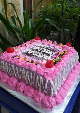 Cake Ultah For U Simpel 6 Telur#