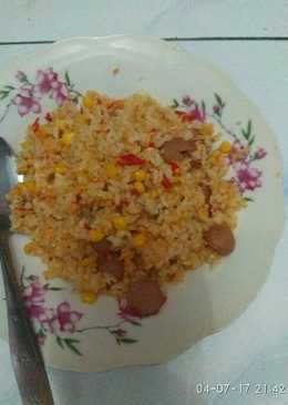 Nasgor pedes jagung sosis