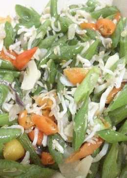 Tumis buncis teri super pedas