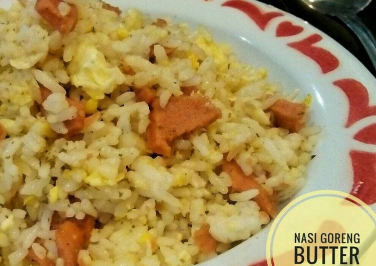 resep Nasi Goreng Butter (Menu sarapan simple cuma 10menit)