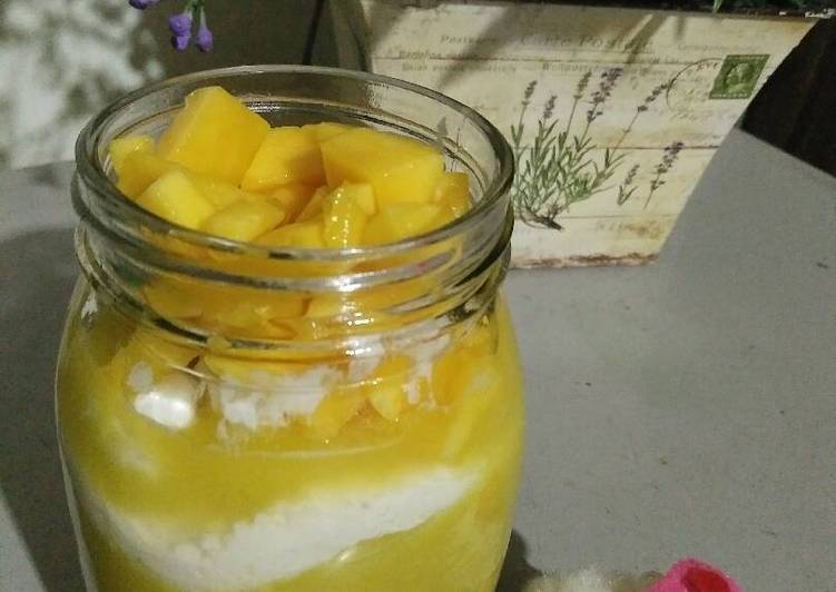 gambar untuk cara membuat Dessert Mangga ala Thailand