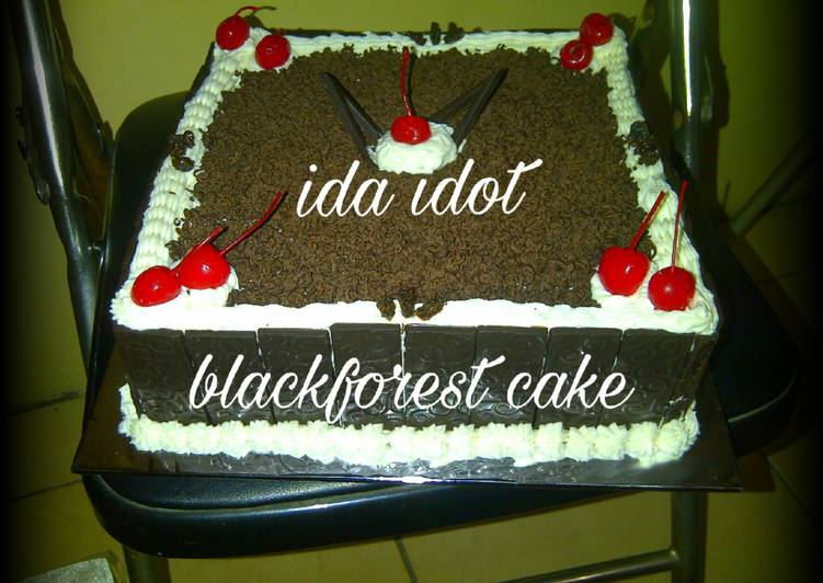 cara membuat Blackforest Cake Ulang Tahun lagiii