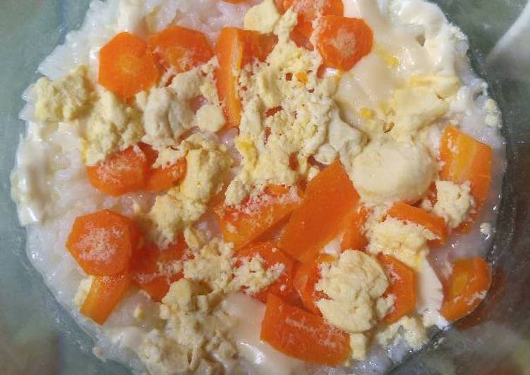 Resep Mpasi 8 bulan wortel, keju, kuning telur puyuh, dan beras Dari
Jihan Cuantik