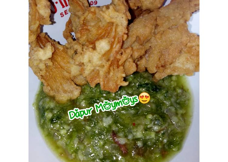 Resep Jamur Crispy sambal geprek ijo By Dapur Moymoys??