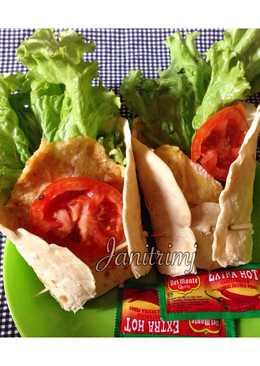 Kebab minimalis irit ala anak kost