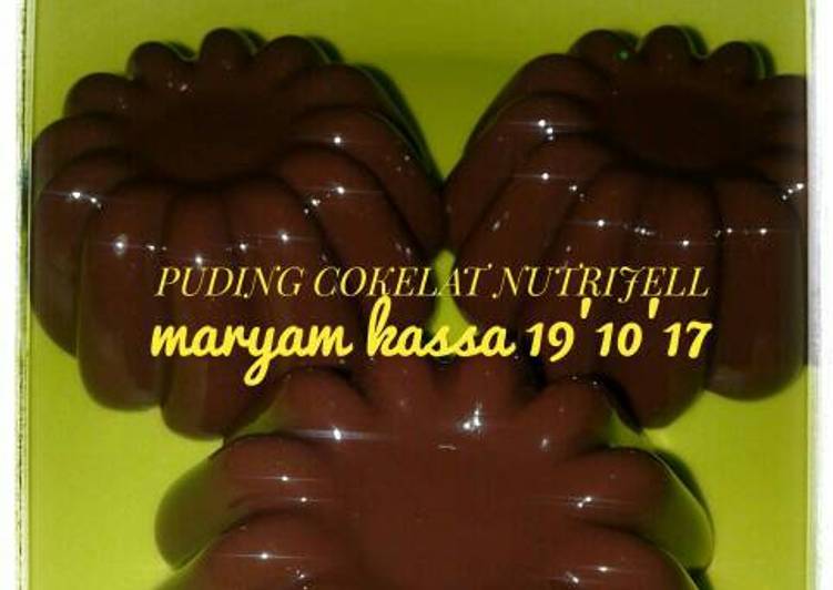 cara membuat Puding cokelat nutrijell