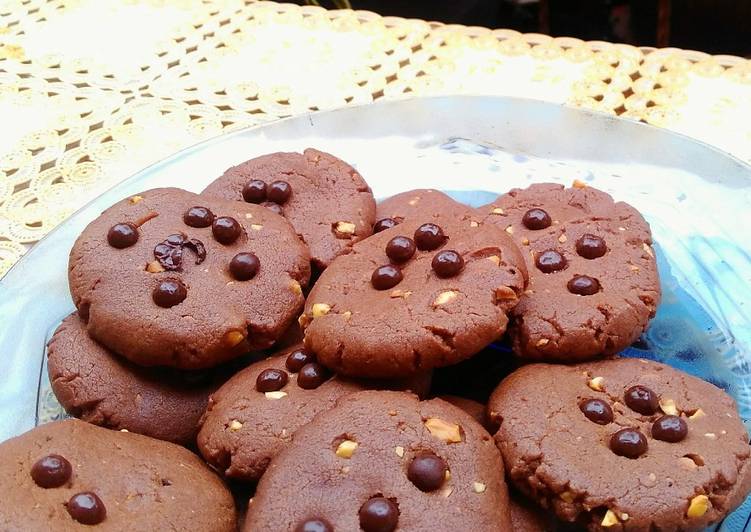 cara membuat Chocolate Almond Cookies #BeraniBaking