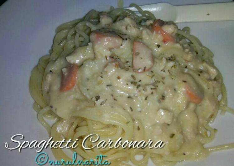 Resep Spaghetti Carbonara / Spagheti Carbonara - Nurul Narita Triati