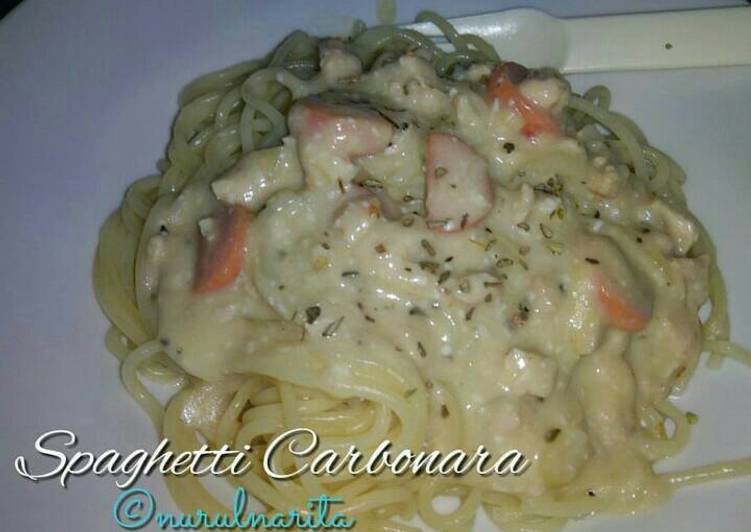 gambar untuk cara membuat Spaghetti Carbonara / Spagheti Carbonara