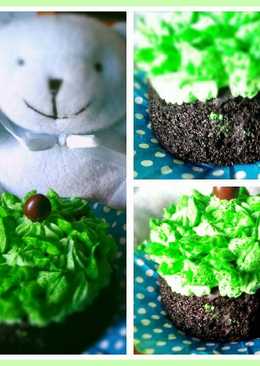 Dark chocolate cupcake no bake (alias di kukus)