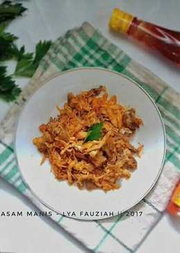 Ayam Suwir Asam Manis Simple bahan ala elfa