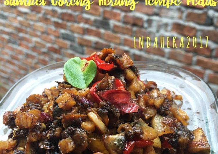 cara membuat Sambel Goreng Kerang Tempe Pedas