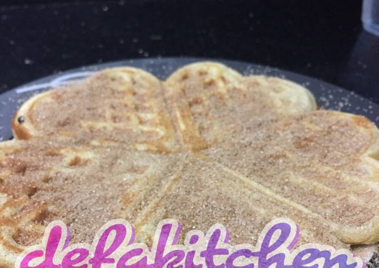 Resep Chu-ffle (Churros-Waffle) By Surti