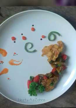 Udang Tumis paprika & terong (#PR_OlahanUdang)