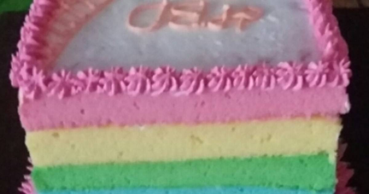 Resep Rainbow Cake