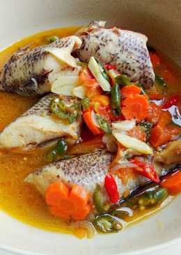 Sop ikan gabus simple