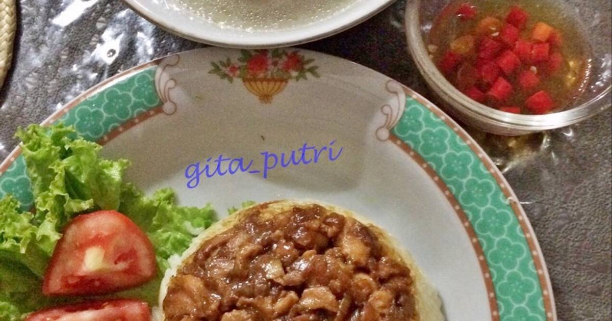 Resep Nasi Tim Ayam ala Gita Putri