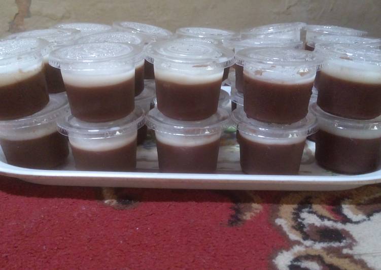 resep puding coklat vla vanila ????