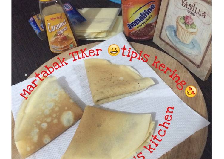 resep masakan Martabak tiker (tipis kering)