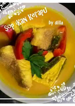 Sop ikan kerapu bumbu kuning