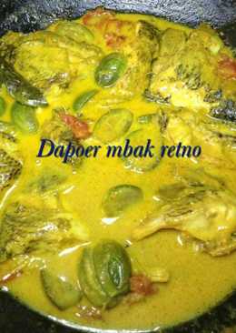 Gule ikan gurami plus terong