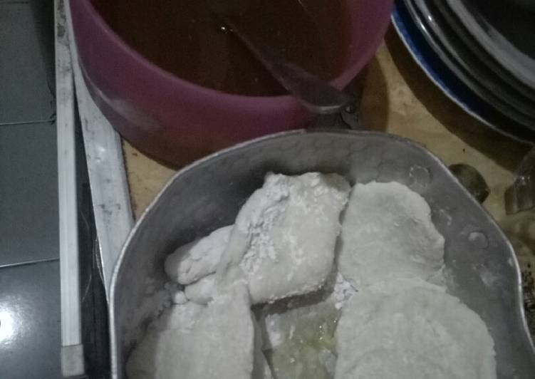 Pempek nasi saos cuko #astiresep