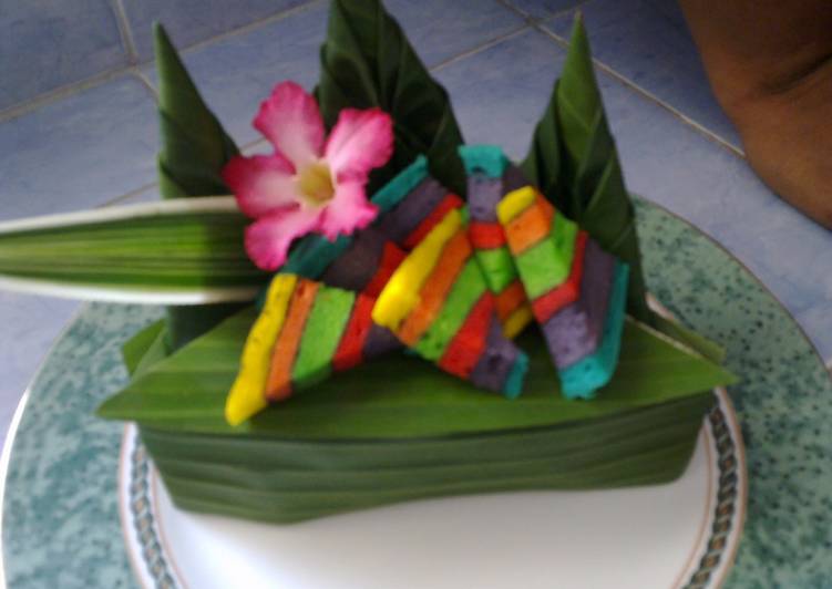 resep makanan Lapis Legit Kukus Rainbow