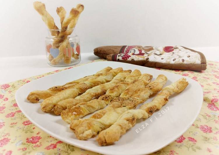 resep lengkap untuk Cheese Stick (with puff pastry)