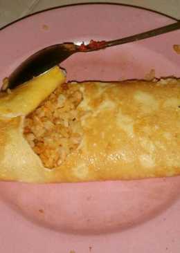 Nasi goreng bungkus telur