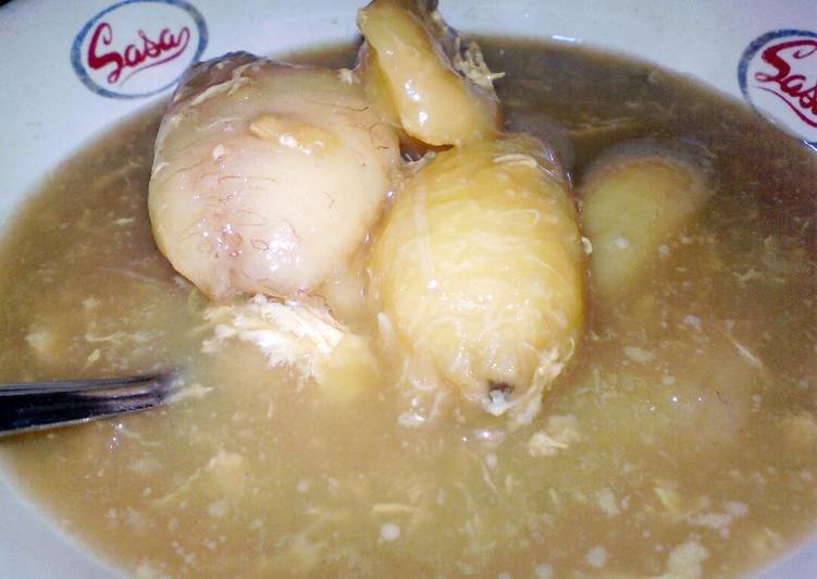 Resep Kolak pisang kacang ijo (+jahe bawang
putih) #BikinRamadhanBerkesan