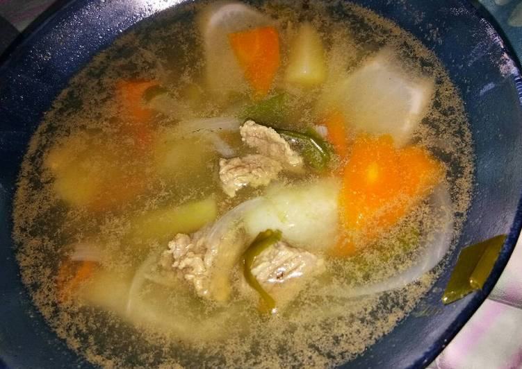 gambar untuk resep Soup daging lobak