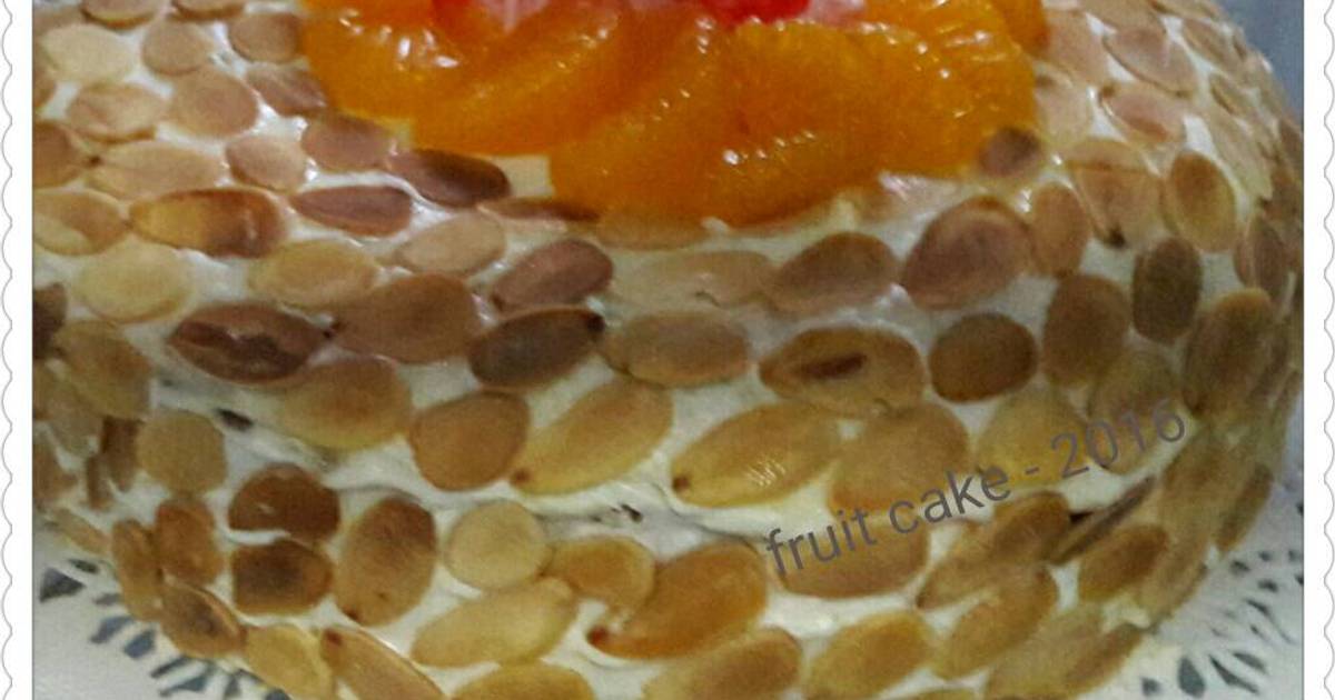 Resep Cake fruity almond