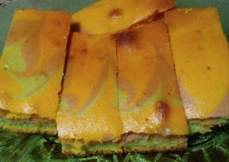 resep masakan 'bolu pelangi' batik ala saya