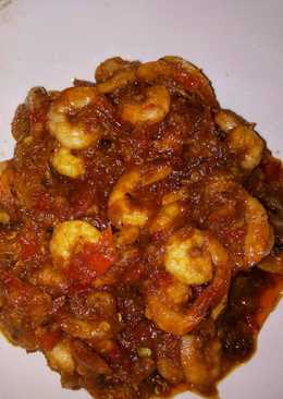 Udang bumbu balado asam manis