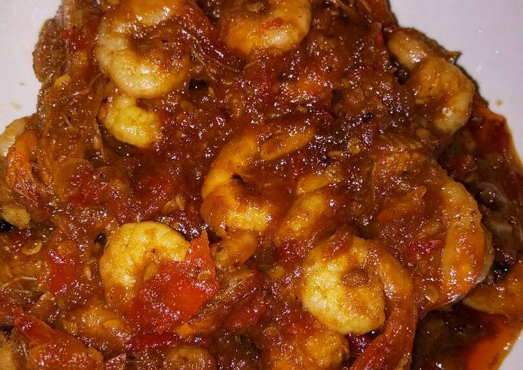 gambar untuk cara membuat Udang bumbu balado asam manis