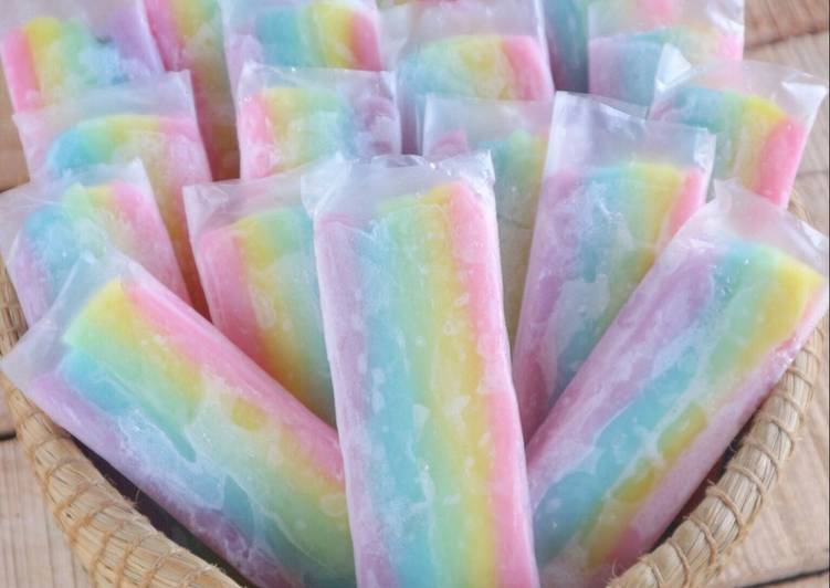 Es Gabus Rainbow #pekaninspirasi Aneka Jajanan SD