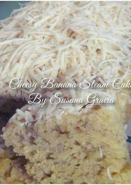 Cheesy Banana Steam Cake