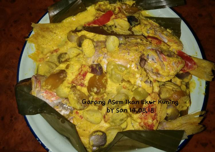 resep makanan Garang Asem Ikan Ekor Kuning (14.08.18) #Selasabisa