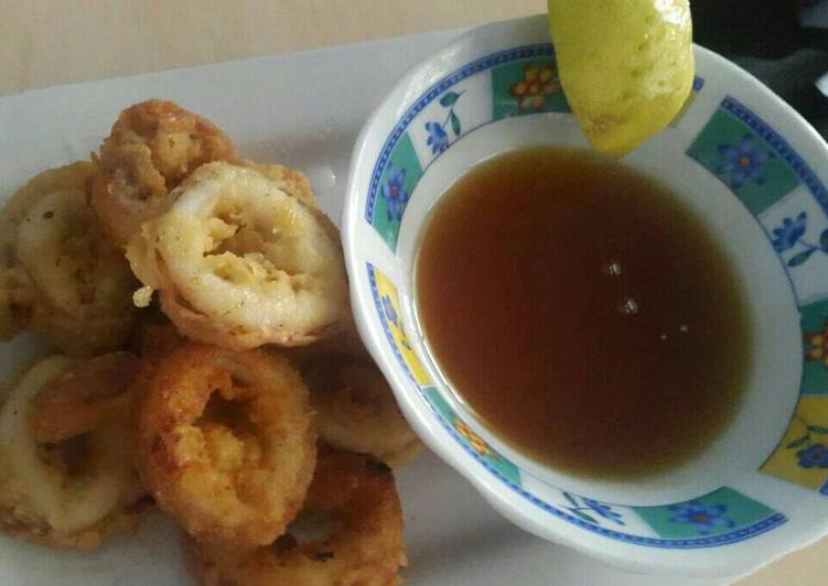 gambar untuk resep Cumi Goreng Tepung Saus Madu