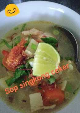 Sop singkong ceker