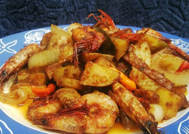 Udang Kentang Masak Wow Udang Kentang Masak Wow