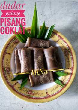 Dadar gulung pisang coklat