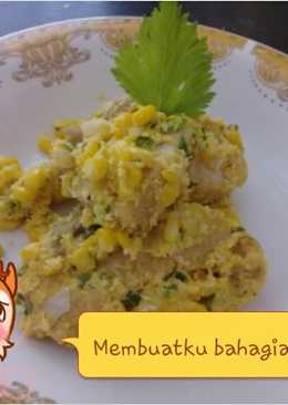 Ayam bumbu telor asin jagung manis