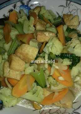 Tumis Kembang Kol Wortel Tahu simple